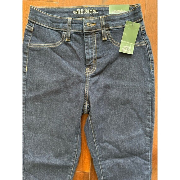 Women’s Jeans  High Rise Skinny Jean Blue Marker Stretch-wild Fable size 0/W25R - Picture 4 of 10